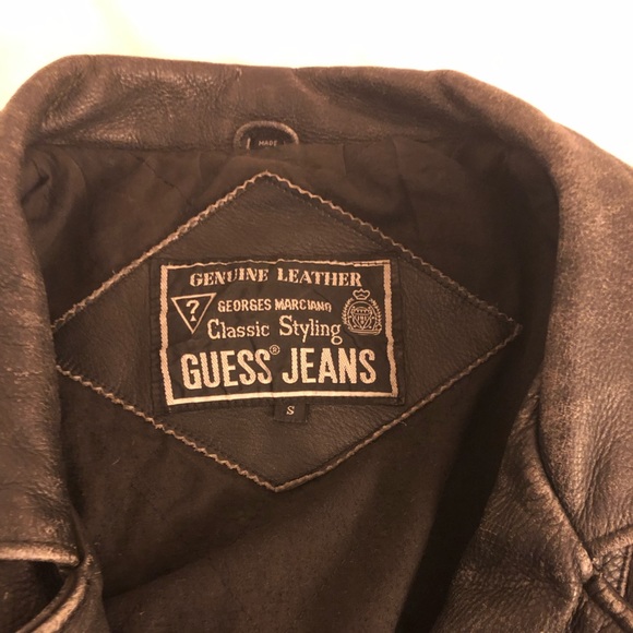 Guess Marciano Leather Biker Jacket - Picture 3 of 4